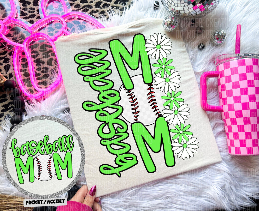 Baseball Mom POCKET DTF Print