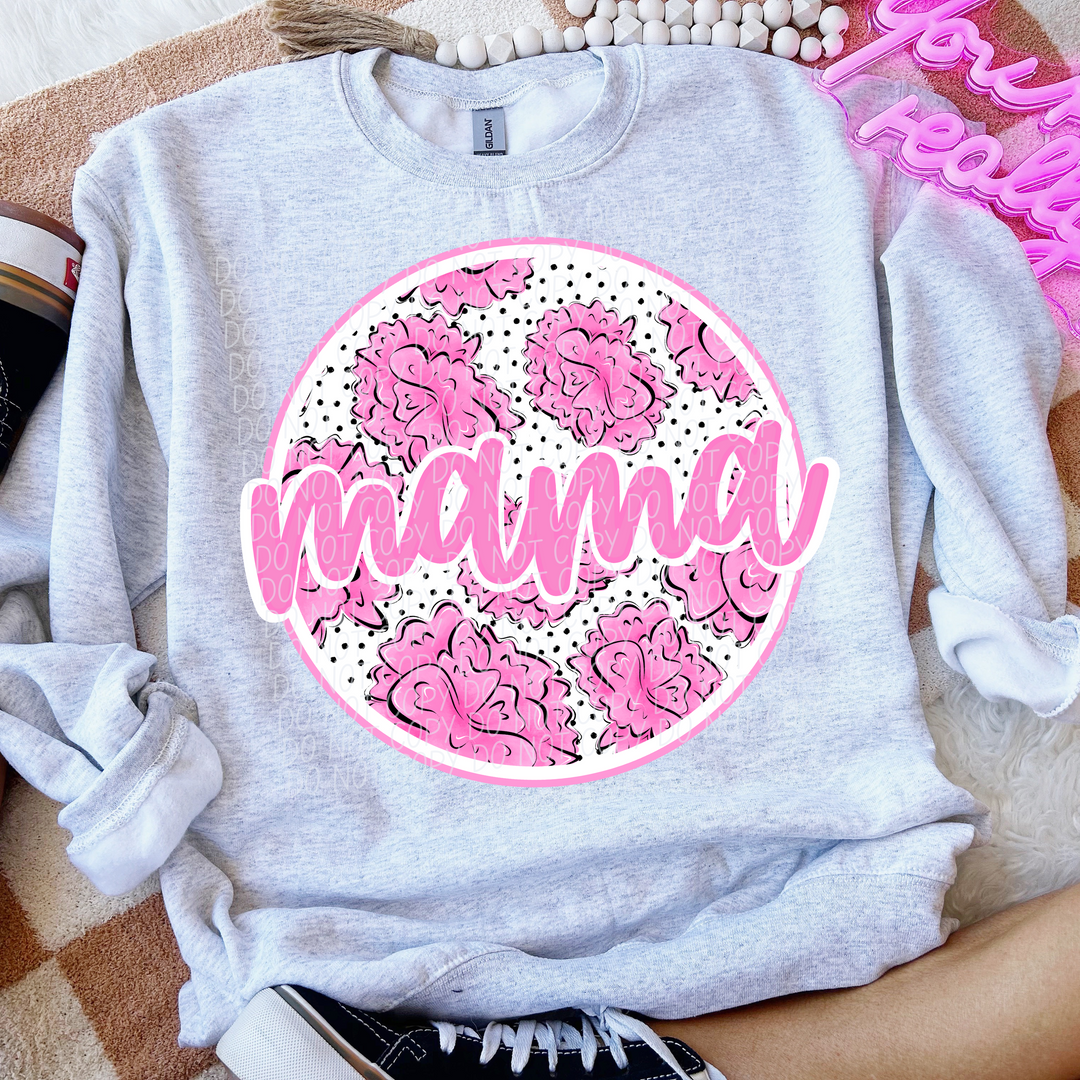 Mama Birth Flowers DTF Print