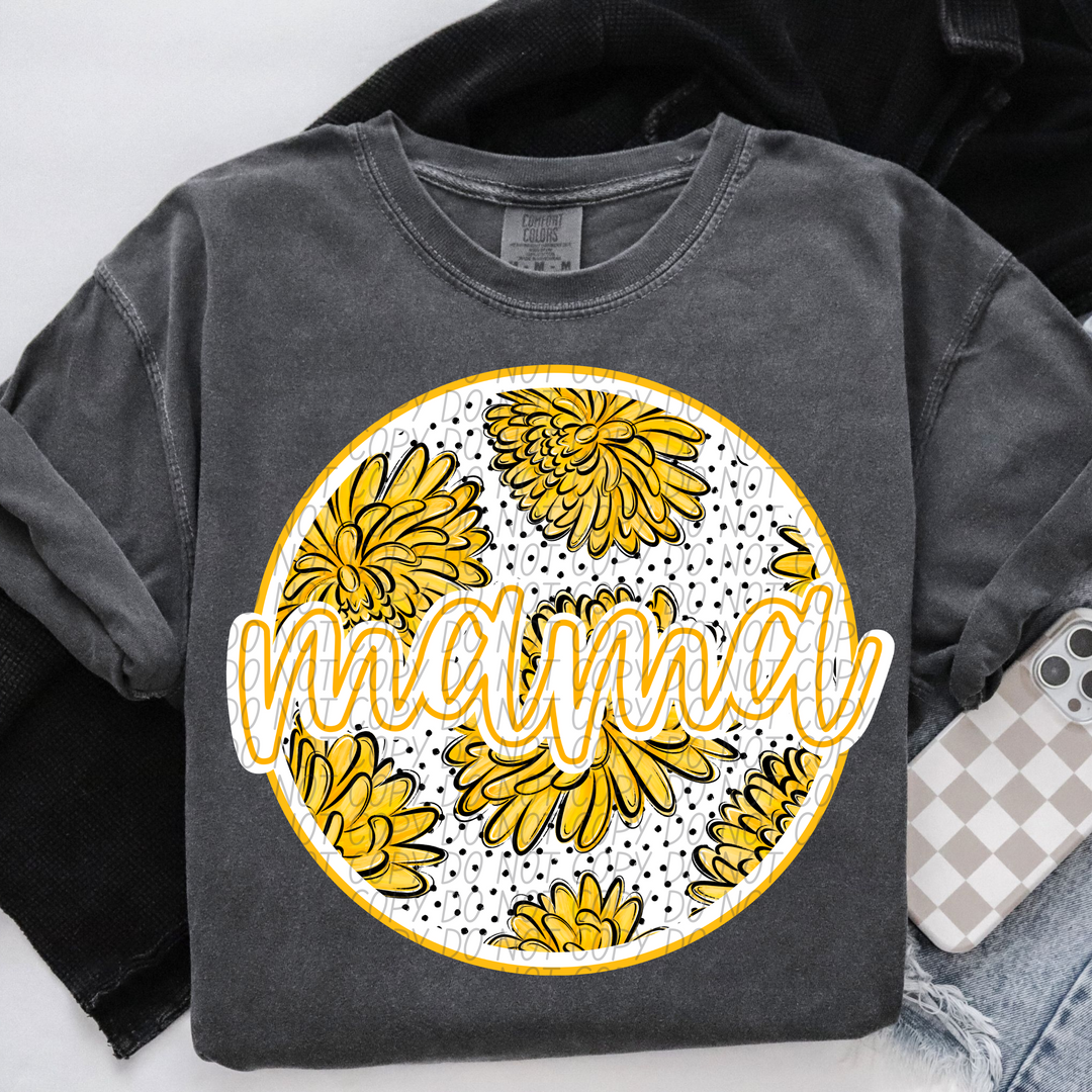 Mama Birth Flowers DTF Print