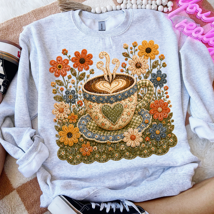 Fall Flowers DTF Print