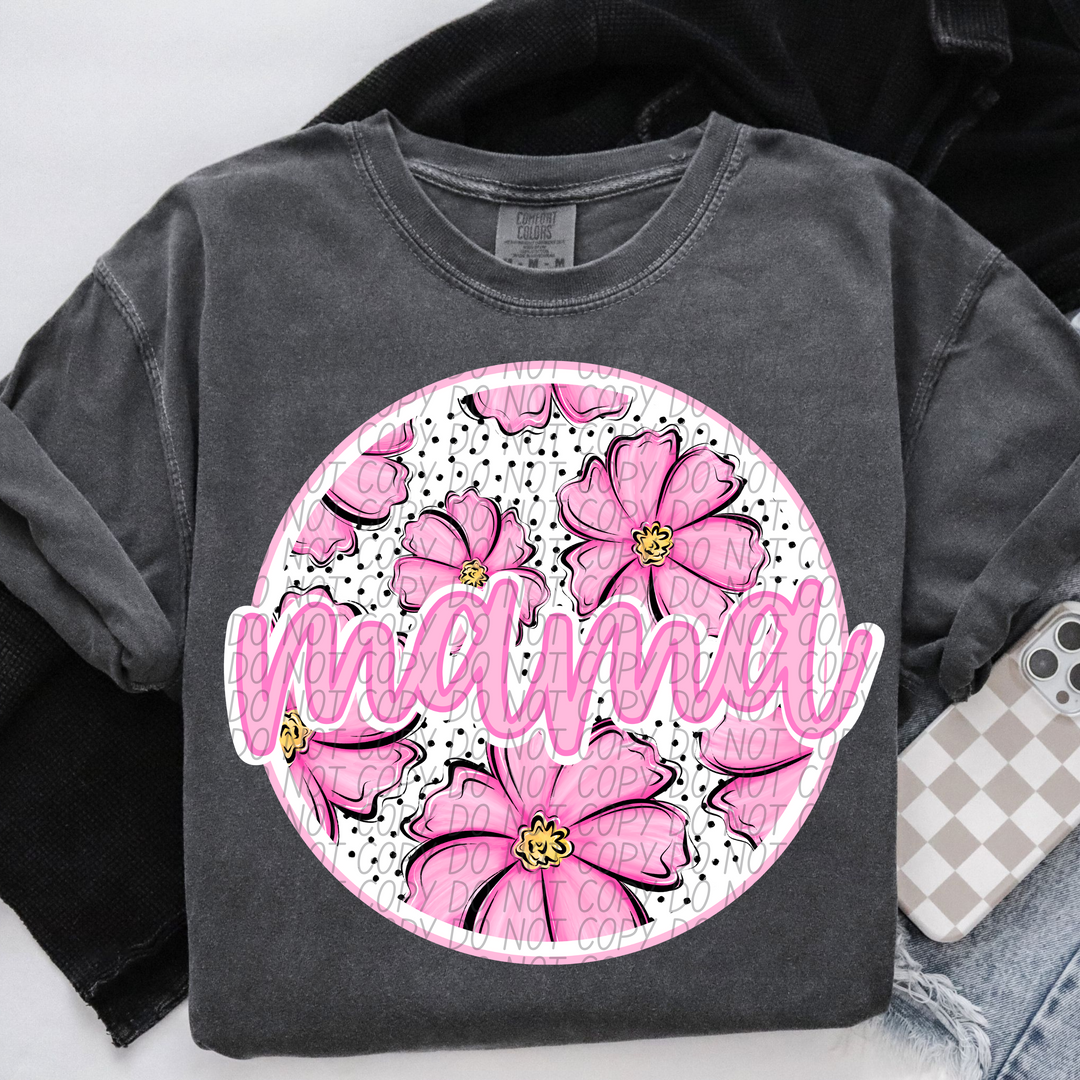 Mama Birth Flowers DTF Print