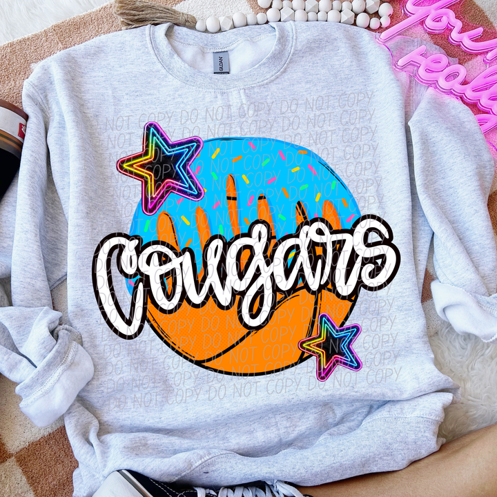 Drip Basketball Mascots DTF Print