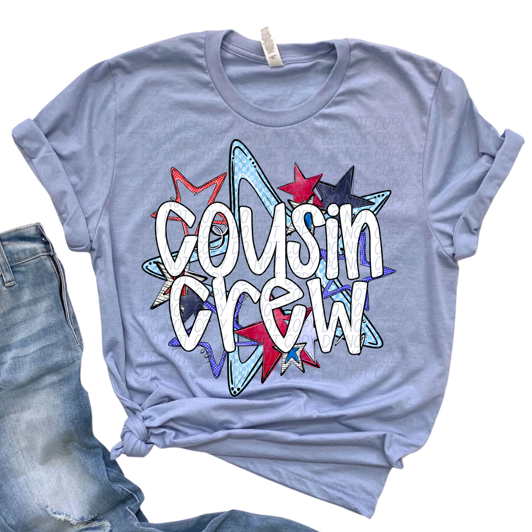 Fourth of July Cousin Crew DTF Print
