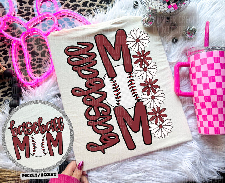 Baseball Mom FRONT DTF Print