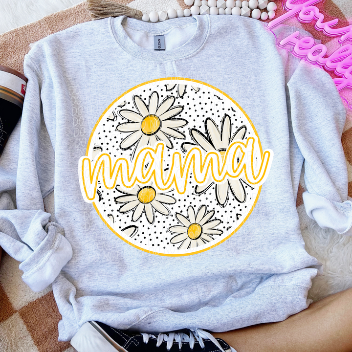 Mama Birth Flowers DTF Print