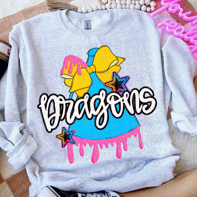 Drip Cheer Mascots DTF Print