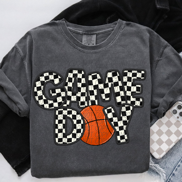 Game Day Checker Sports DTF Print