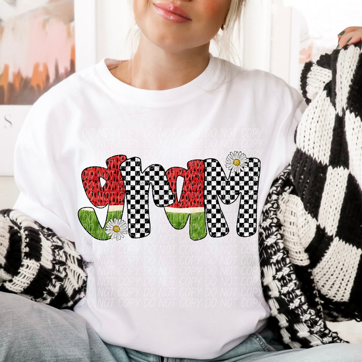 Watermelon Names DTF Print