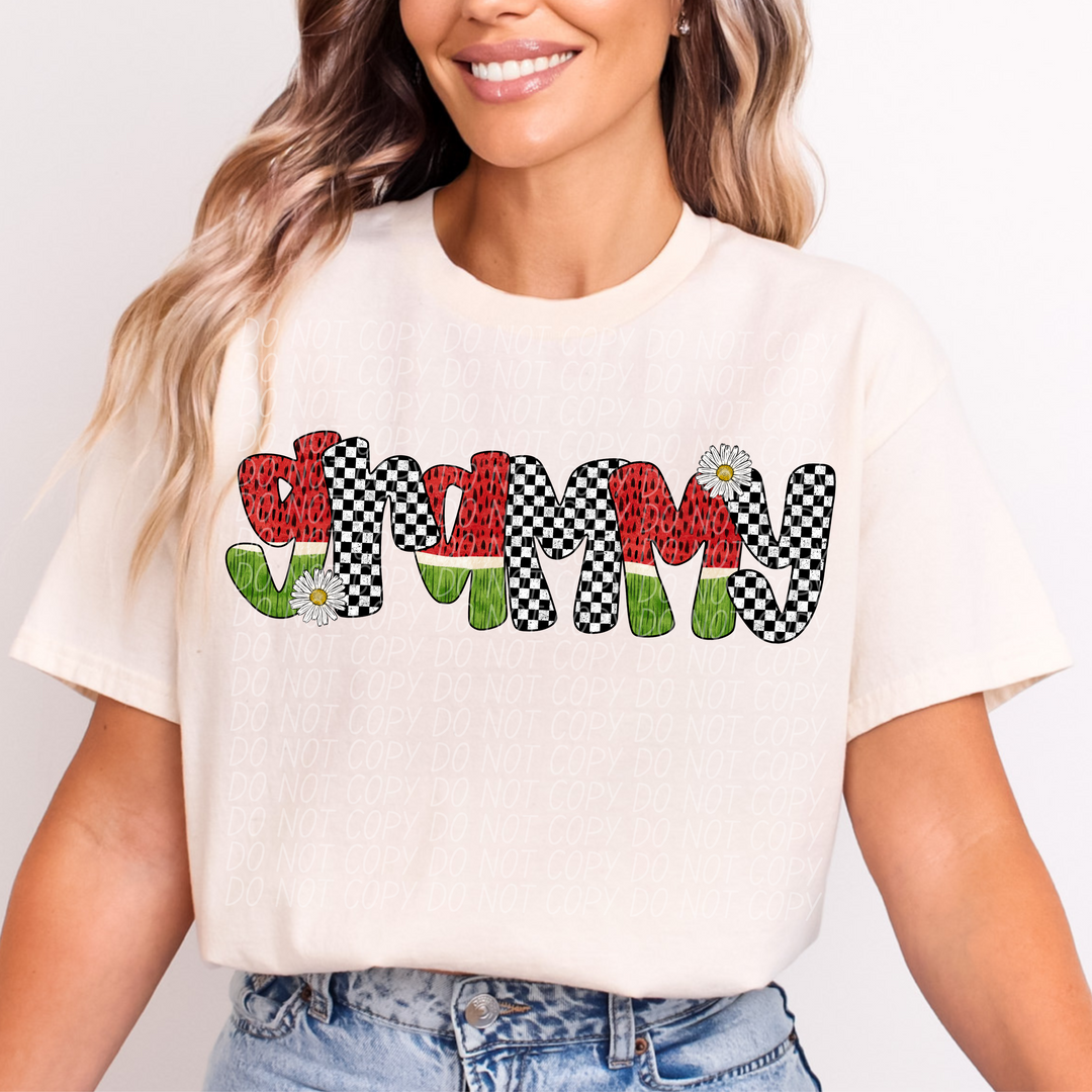 Watermelon Names DTF Print