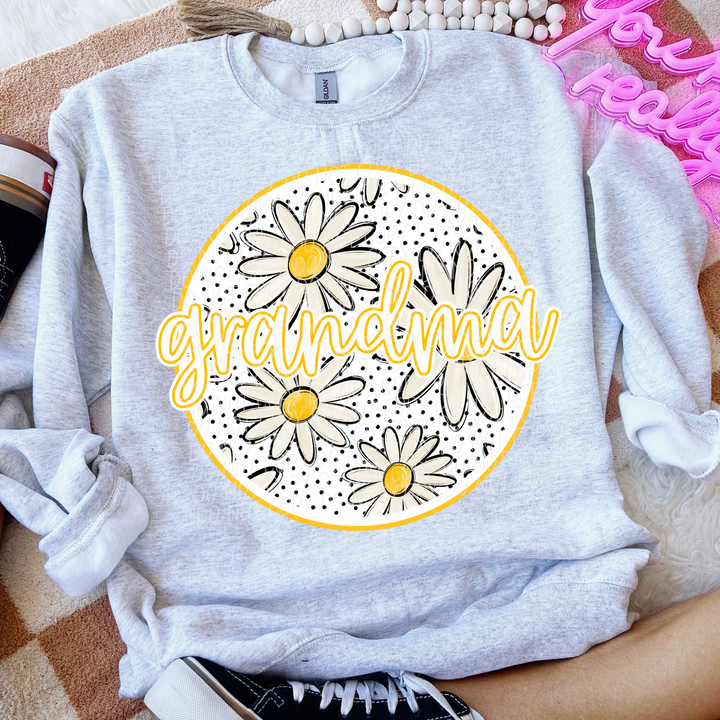 Mothers Day Daisy Names DTF Print