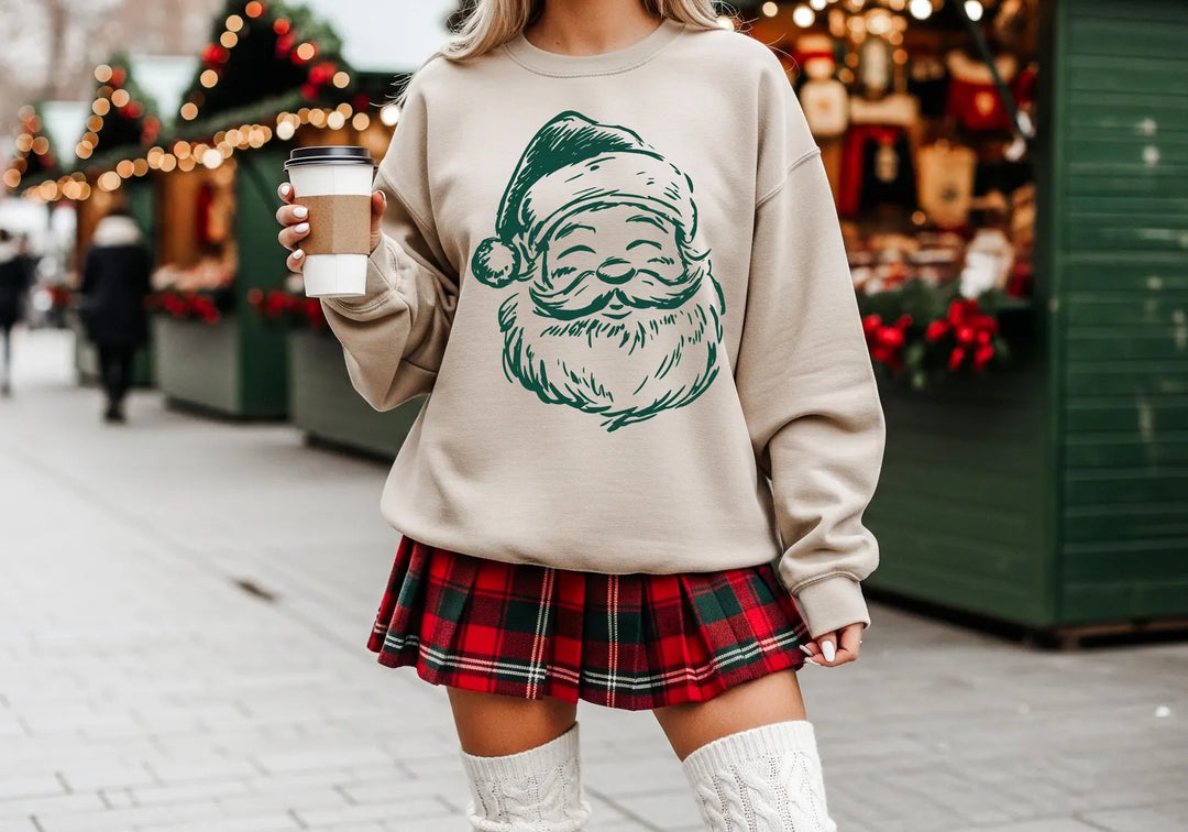 Santa Gildan Sand Sweatshirt