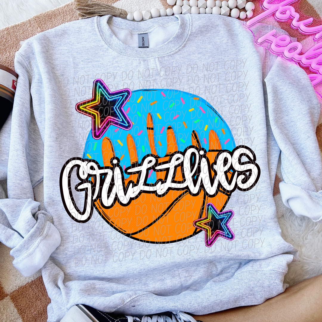 Drip Basketball Mascots DTF Print