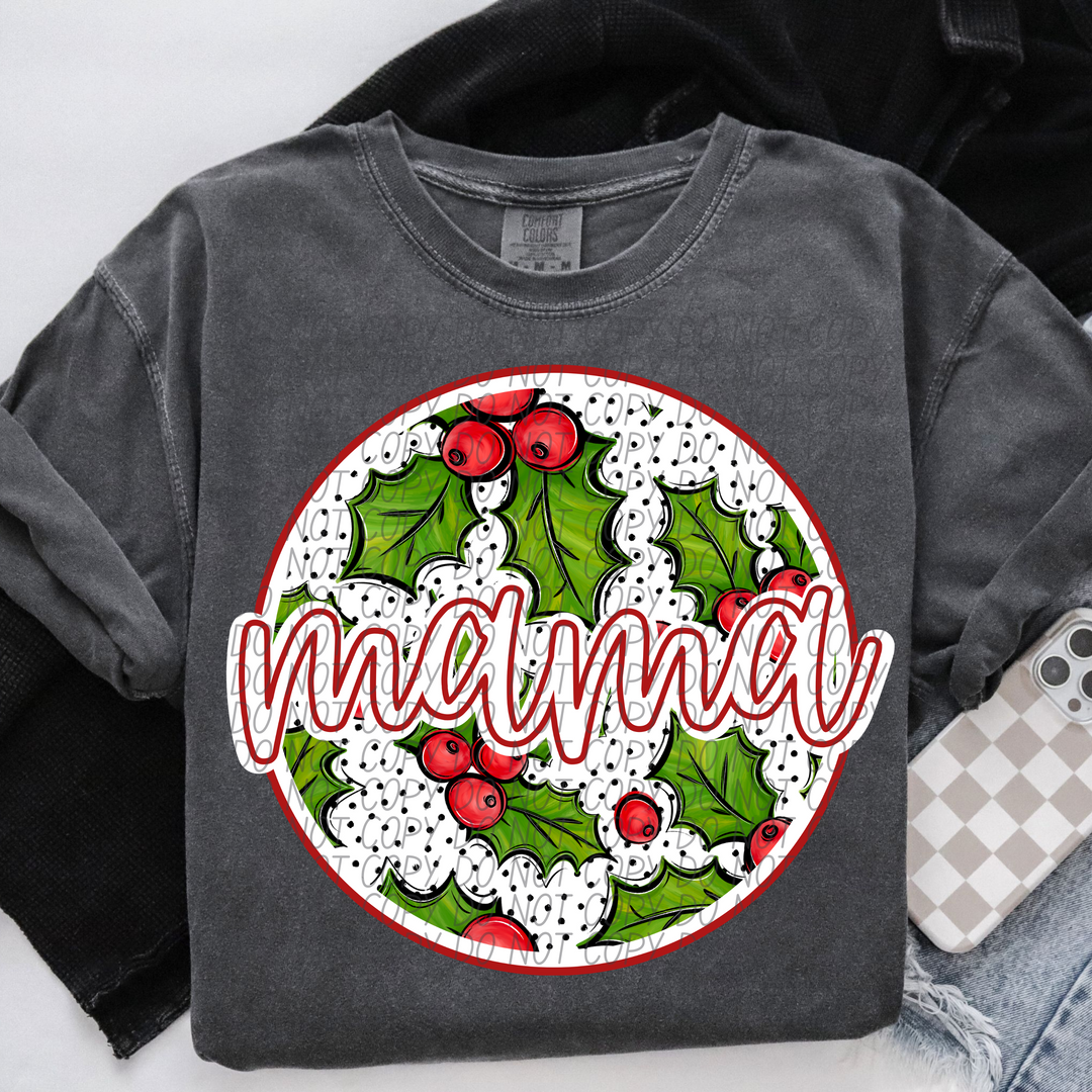 Mama Birth Flowers DTF Print