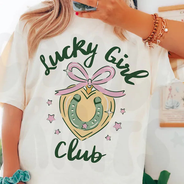 Lucky Girl Club DTF Print