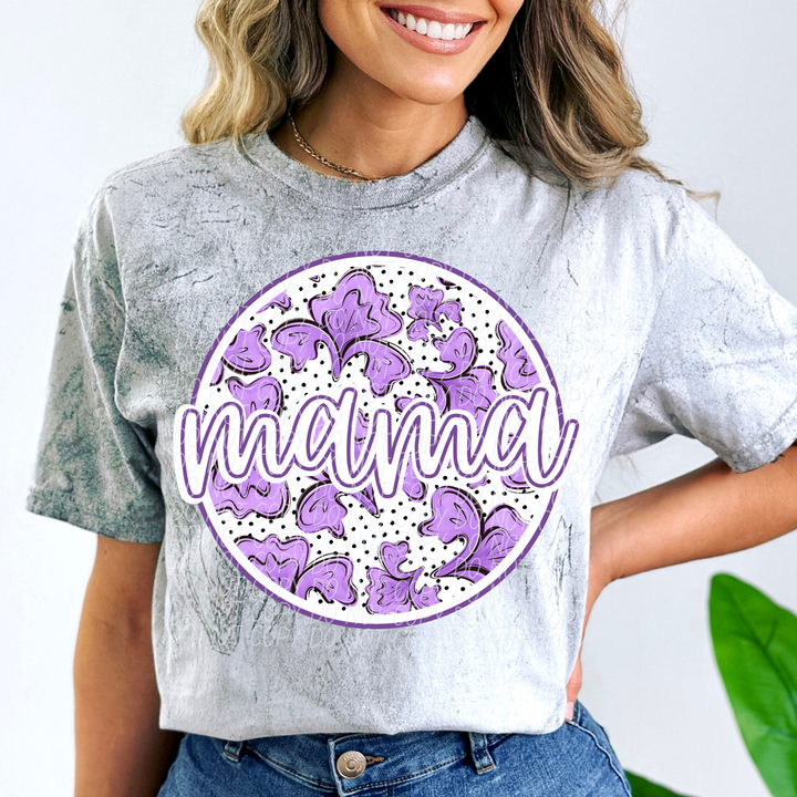 Mama Birth Flowers DTF Print