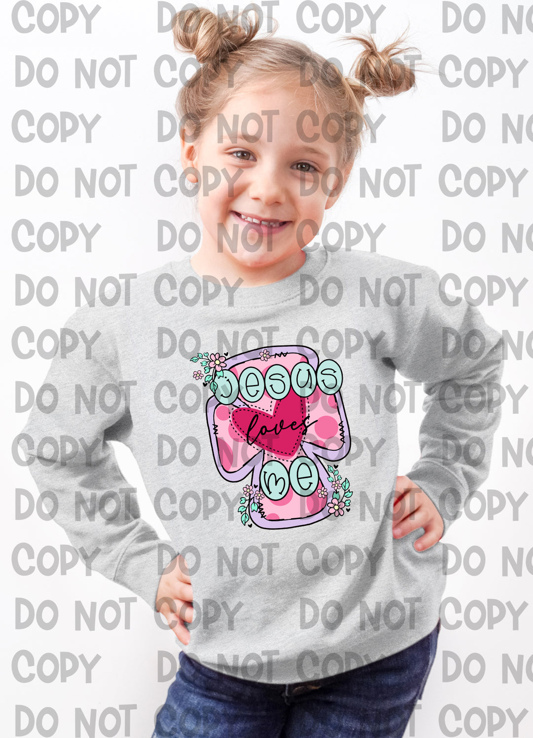 Jesus Loves Me DTF Print