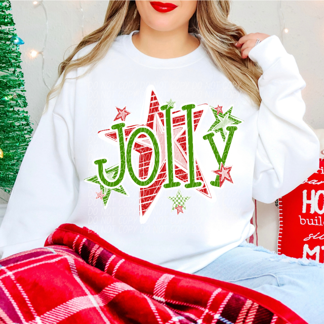 Jolly Stars DTF Print