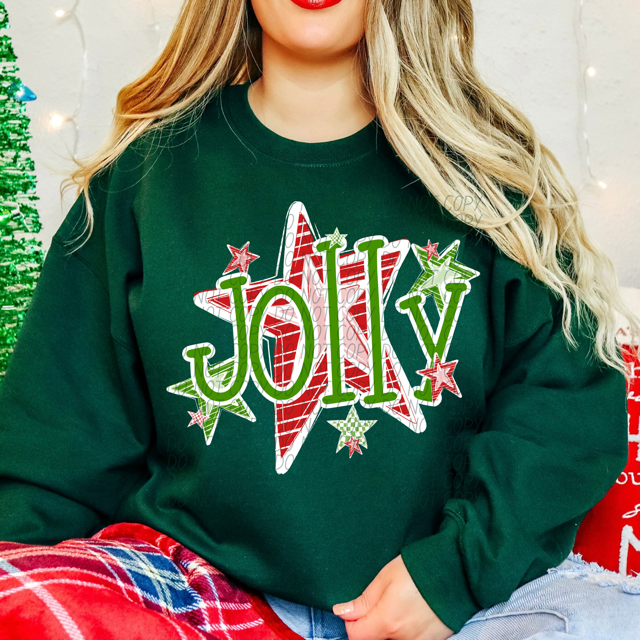 Jolly Stars DTF Print