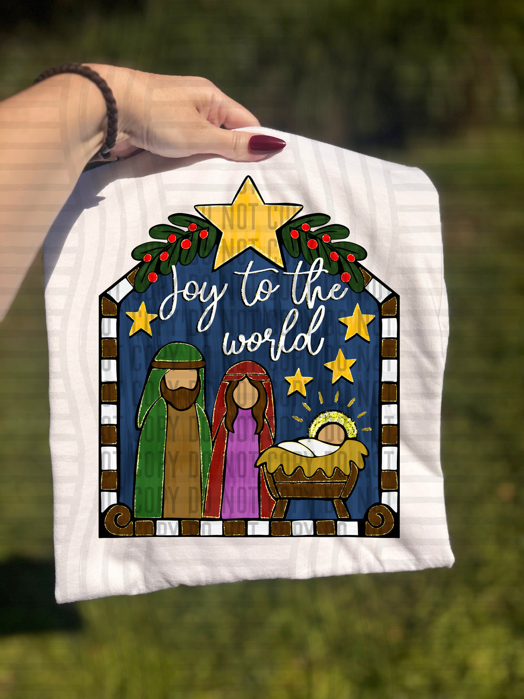 Joy To The World DTF Print