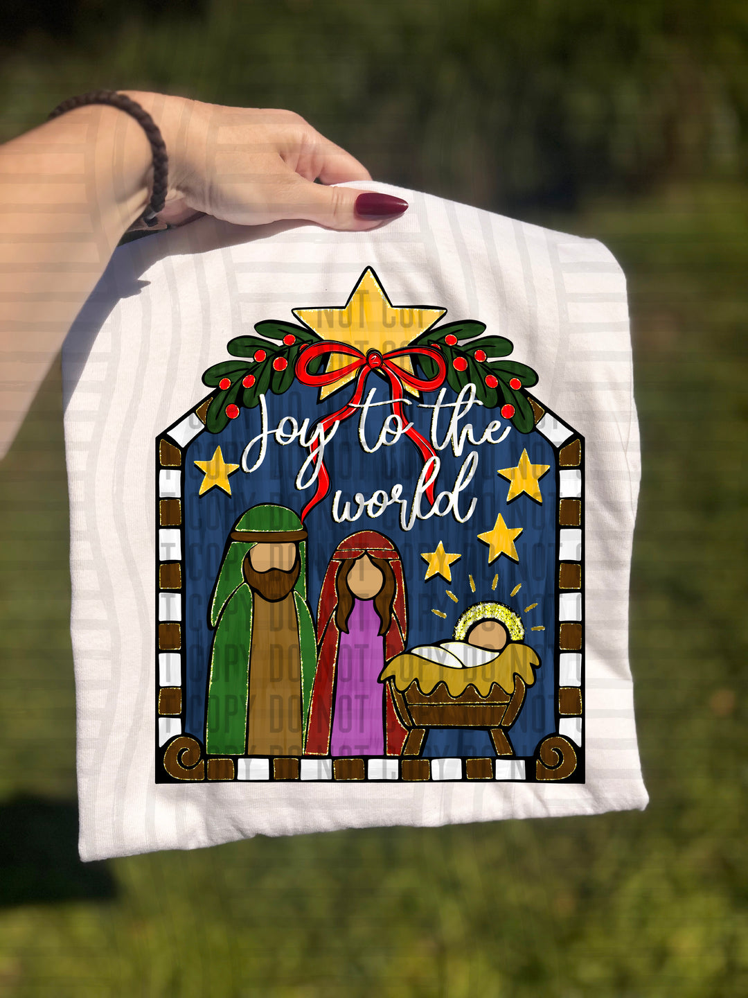 Joy To The World DTF Print