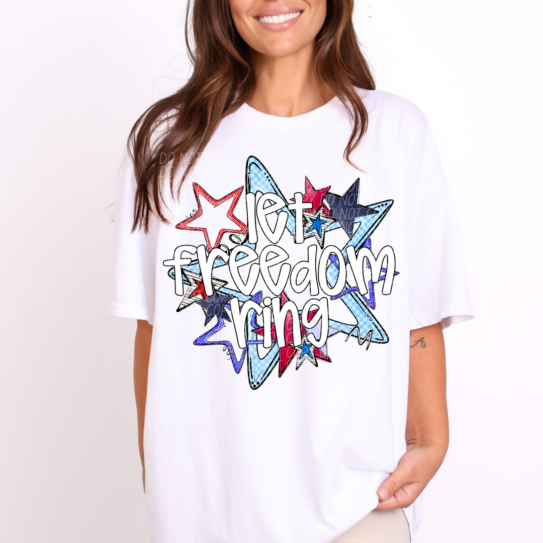 Let Freedom Ring DTF Print
