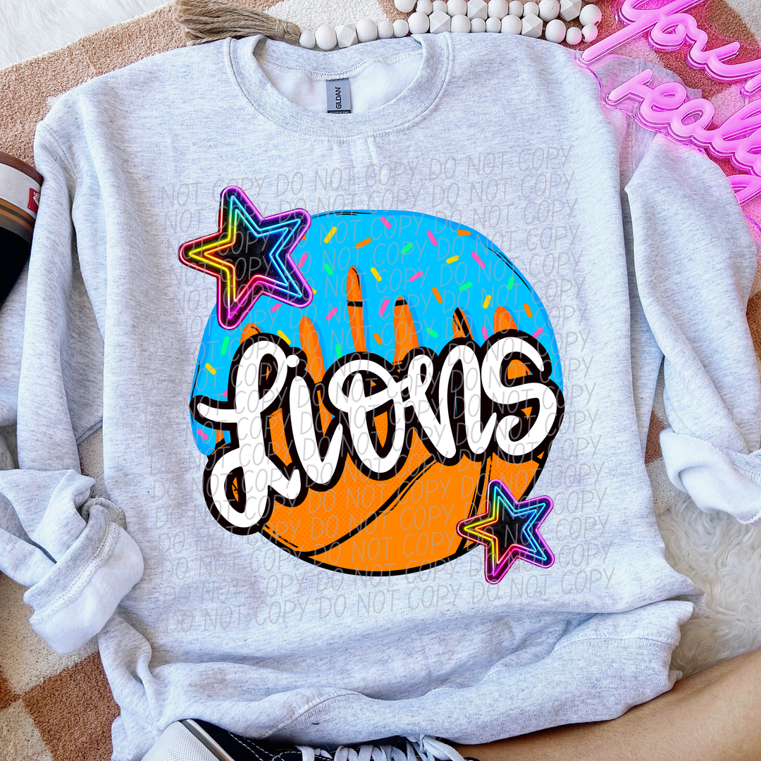 Drip Basketball Mascots DTF Print
