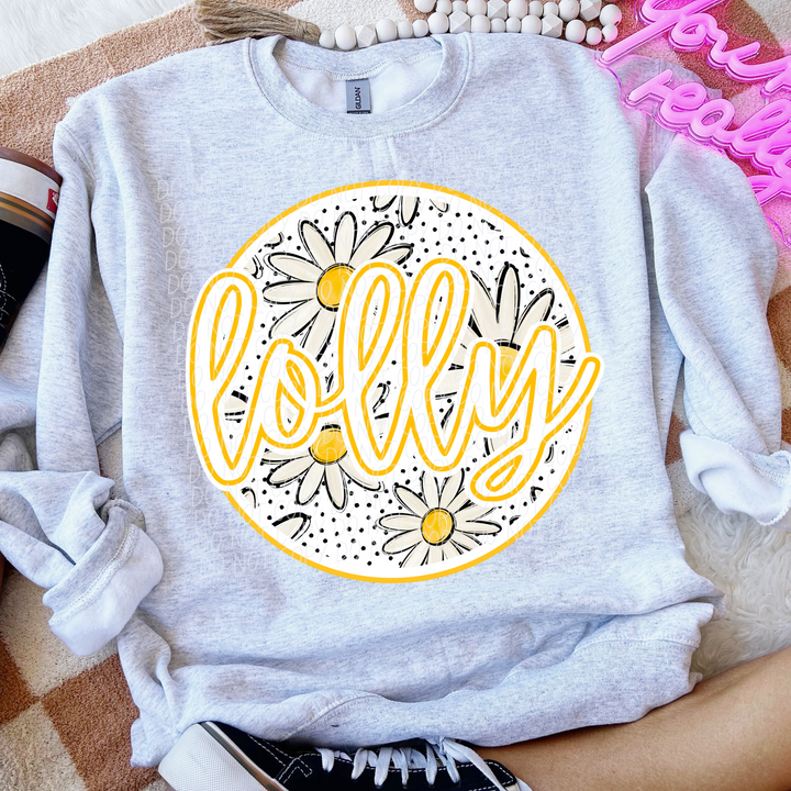 Mothers Day Daisy Names DTF Print