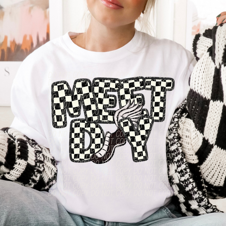 Game Day Checker Sports DTF Print
