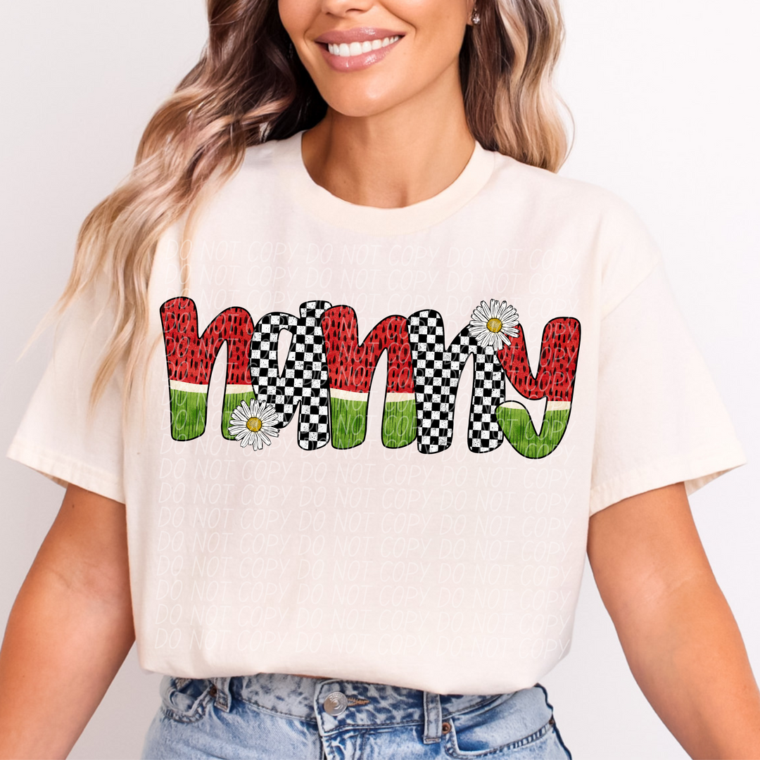 Watermelon Names DTF Print
