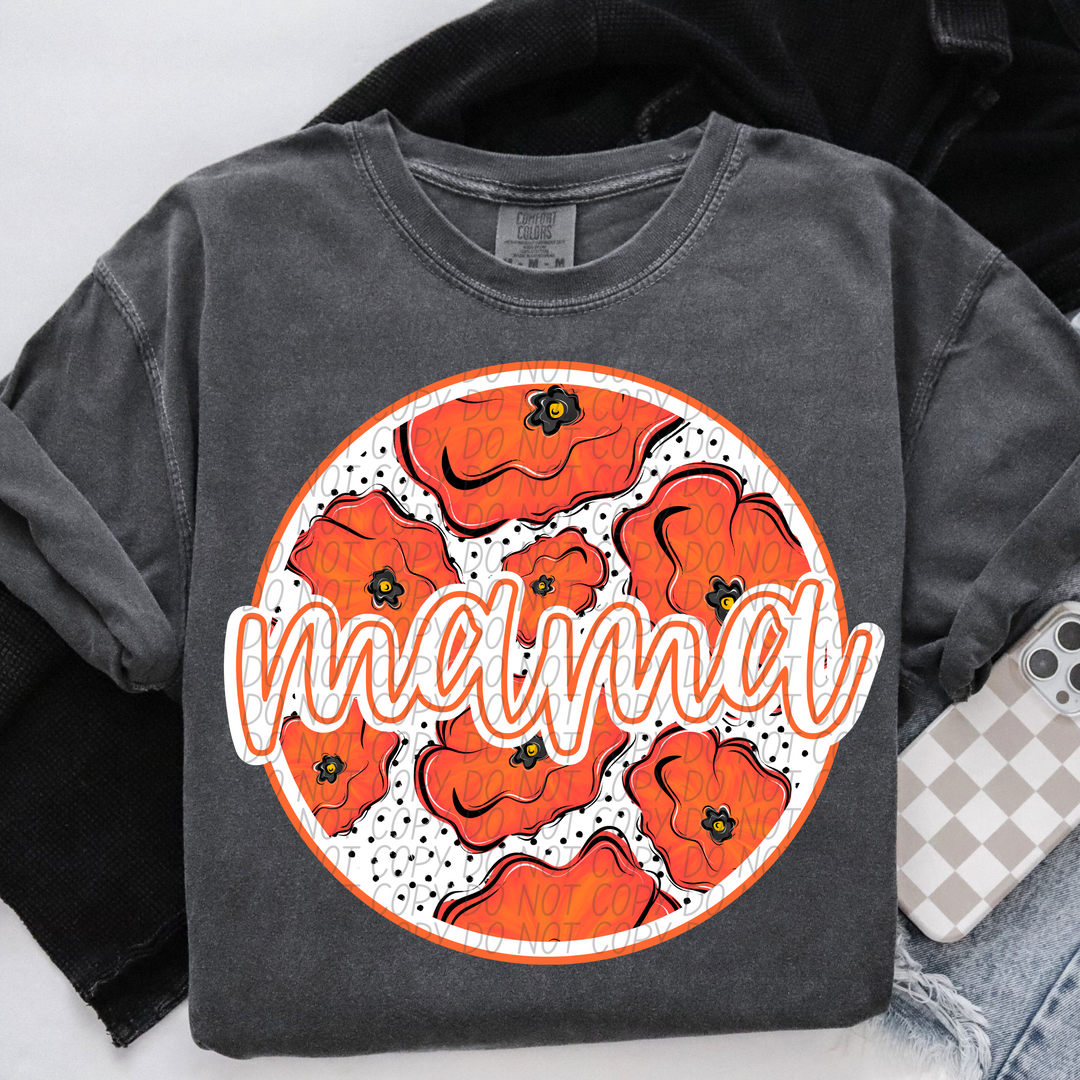 Mama Birth Flowers DTF Print