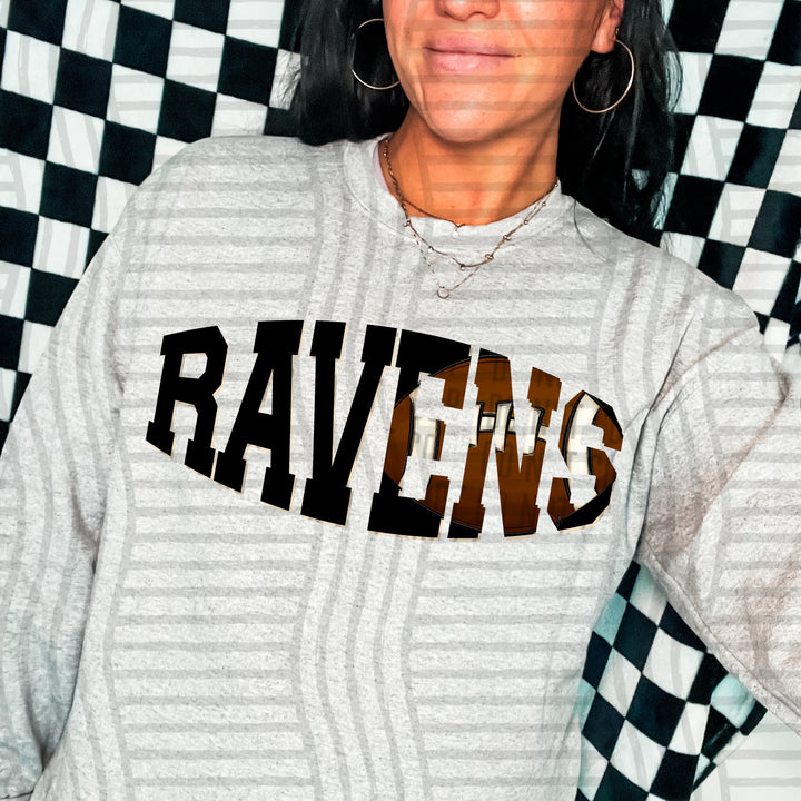 Varsity Clipped Football Mascots DTF Print