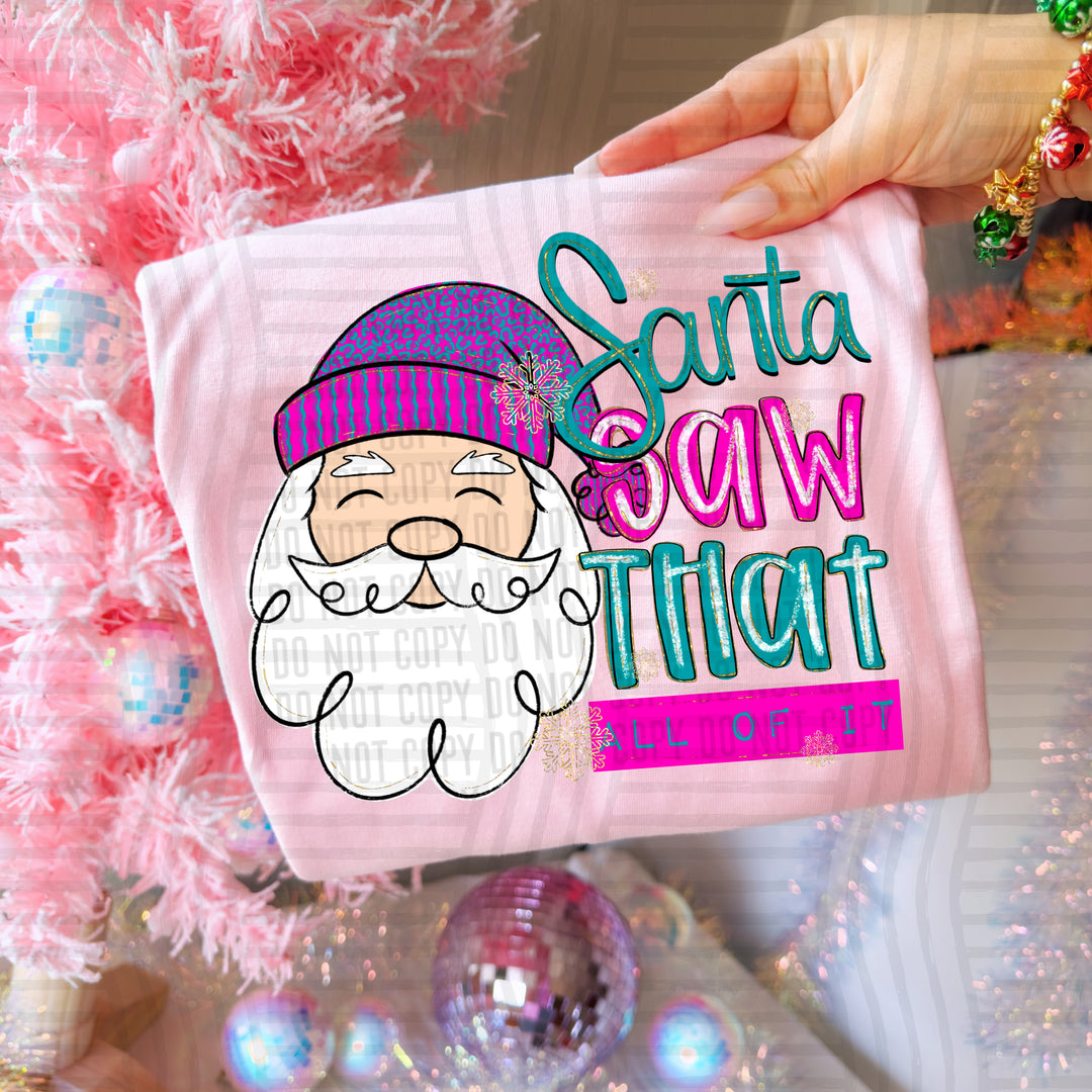 Santa Saw That DTF Print