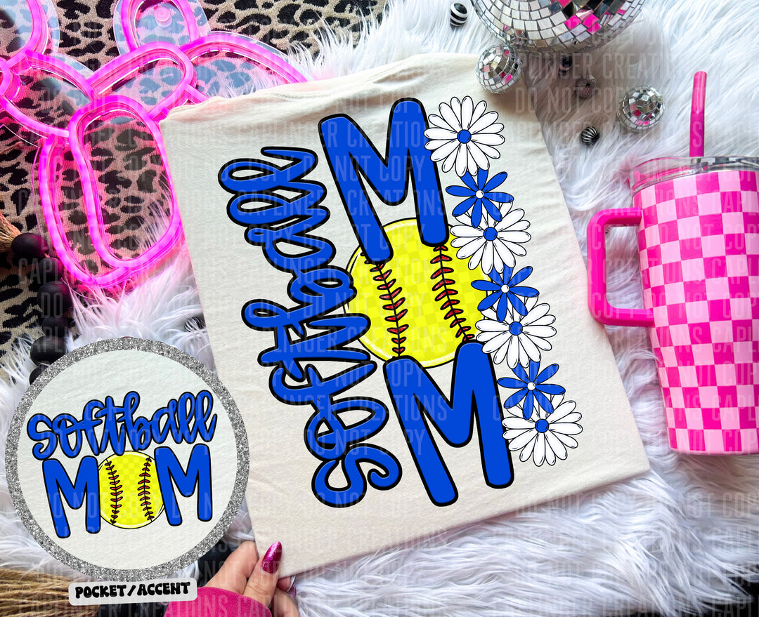Softball Mom POCKET DTF Print
