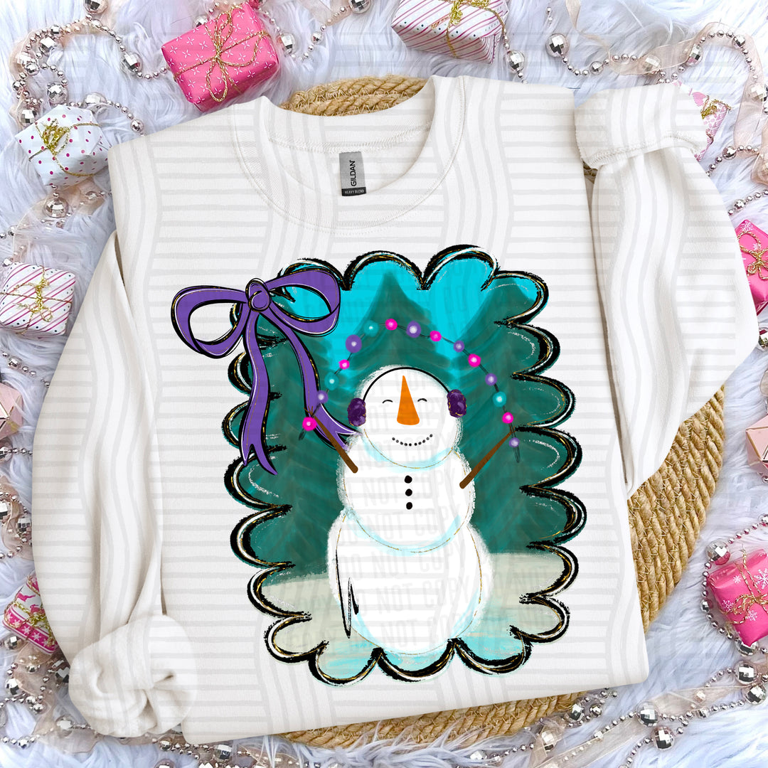 Snowman DTF Print