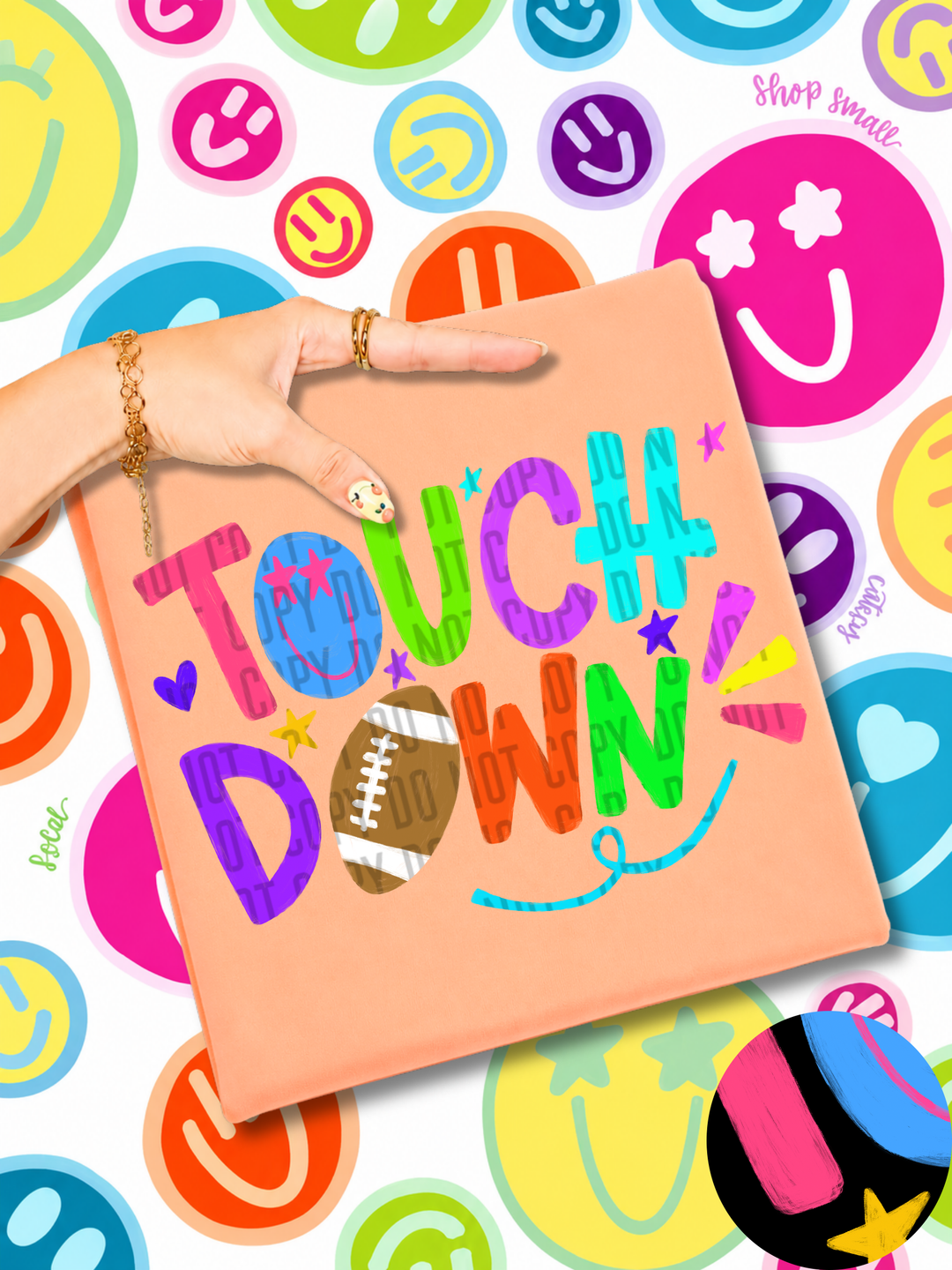 Touch Down DTF Print