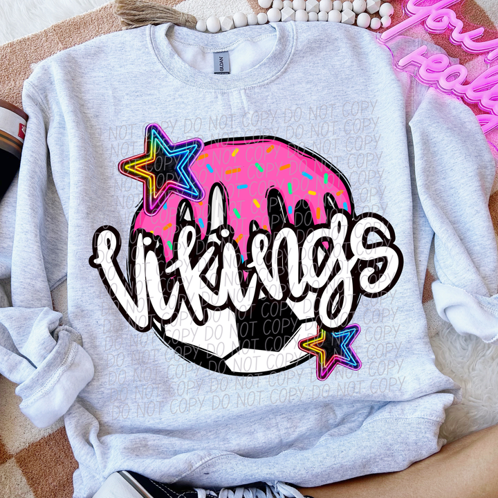 Drip Soccer Mascots DTF Print