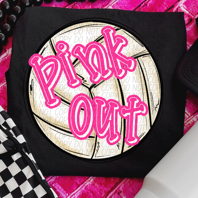 Pink Out Sports DTF Print