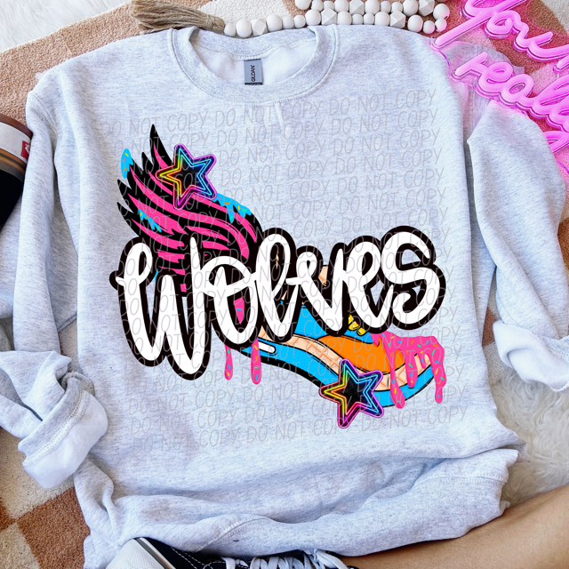 Drip Track Mascots DTF Print