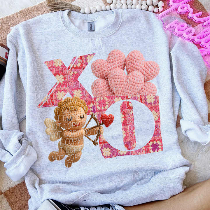 XO Cupid Pink DTF Print