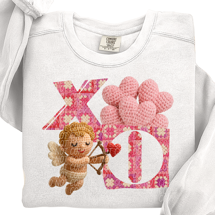 XO Cupid Pink DTF Print
