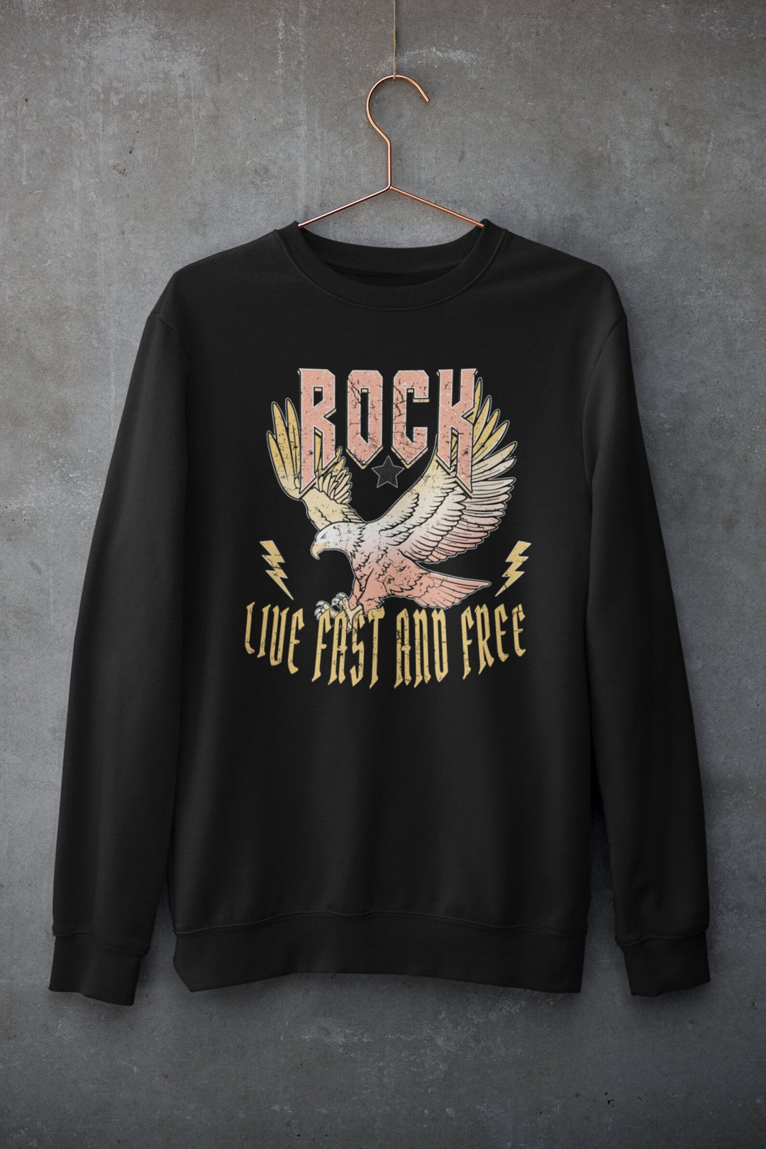 Rock Live Fast and Free DTF Print