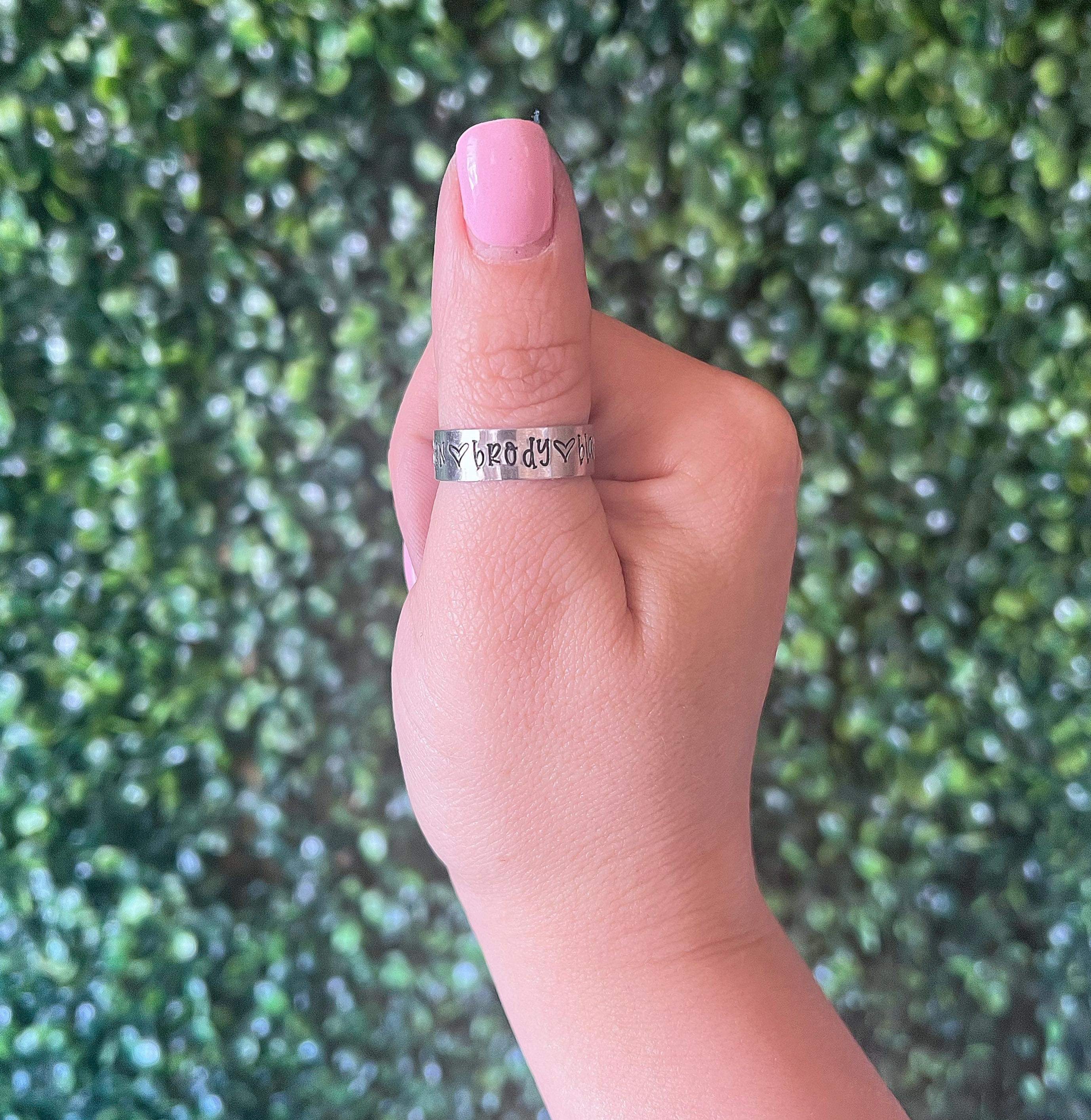 Hand Stamped Custom Ring