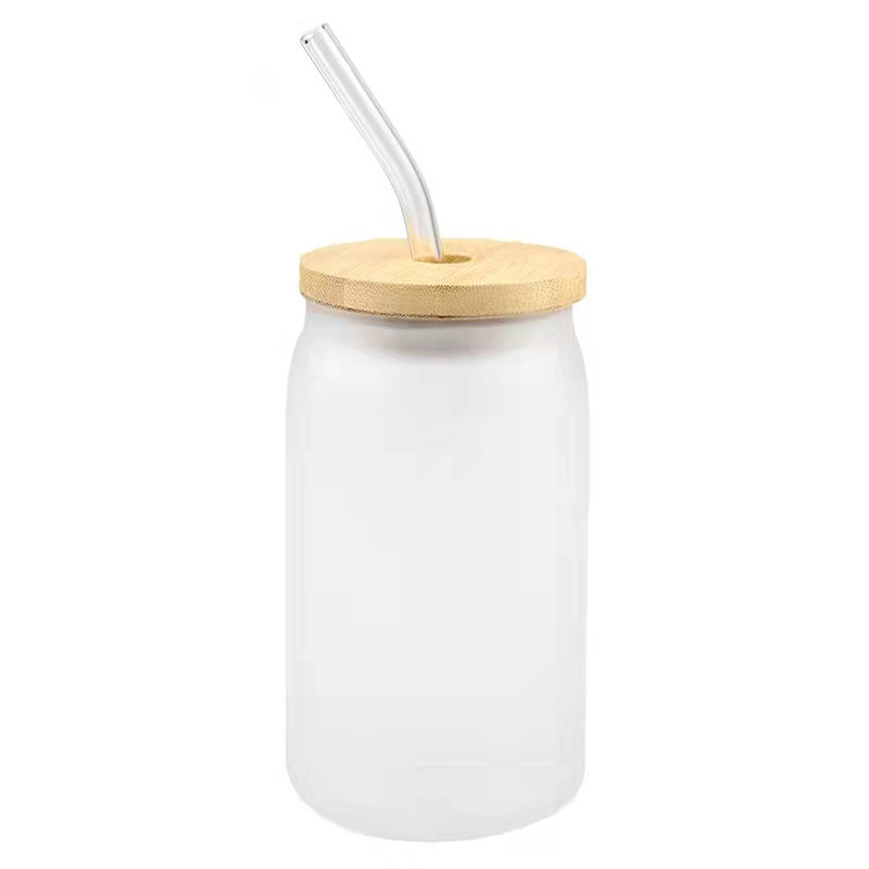 Bamboo Lid Sublimation Tumbler Jars / Glass Can