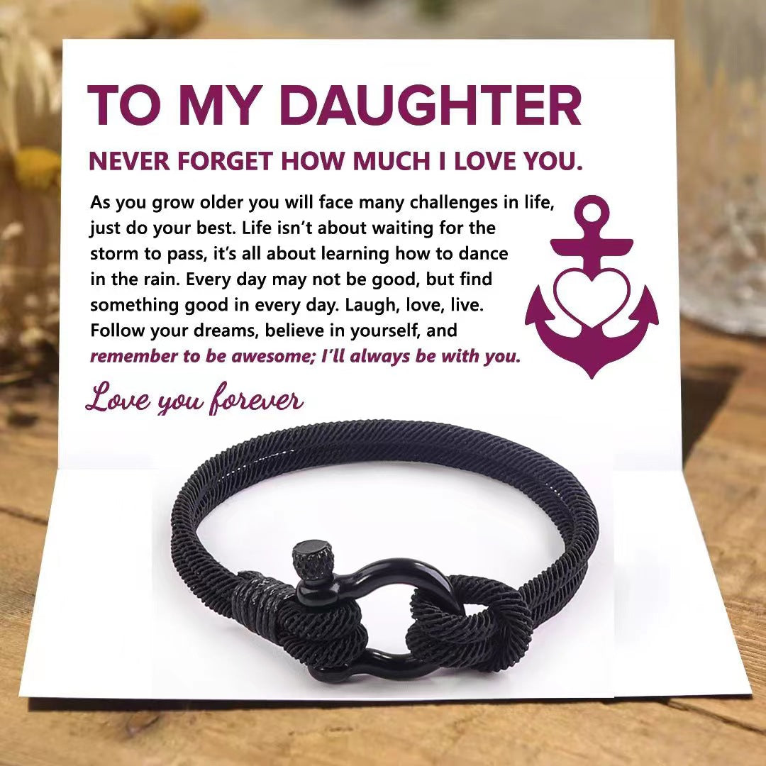 Rope To My Daughter Bracelet