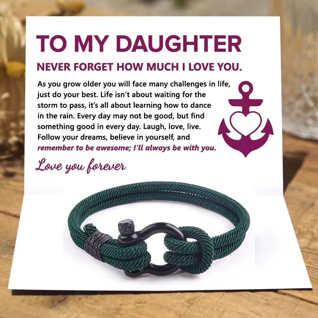 Rope To My Daughter Bracelet