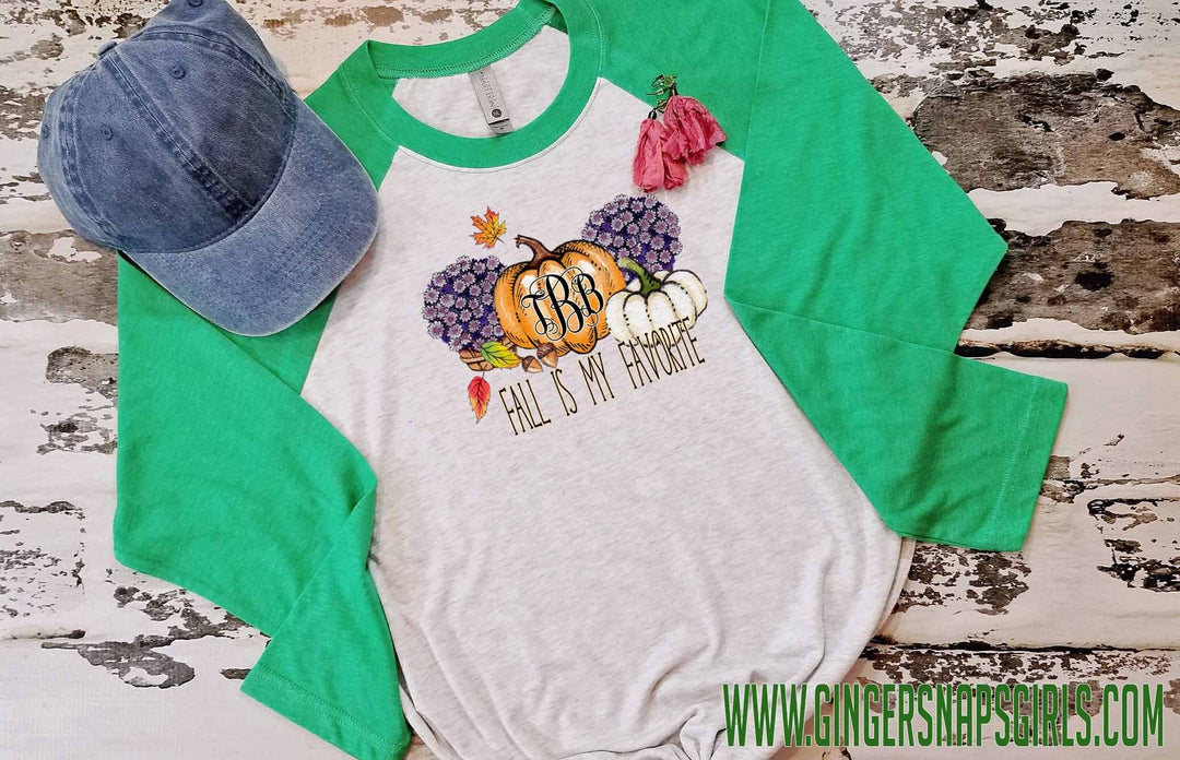 Fall is My Favorite Monogram Sublimation Design File