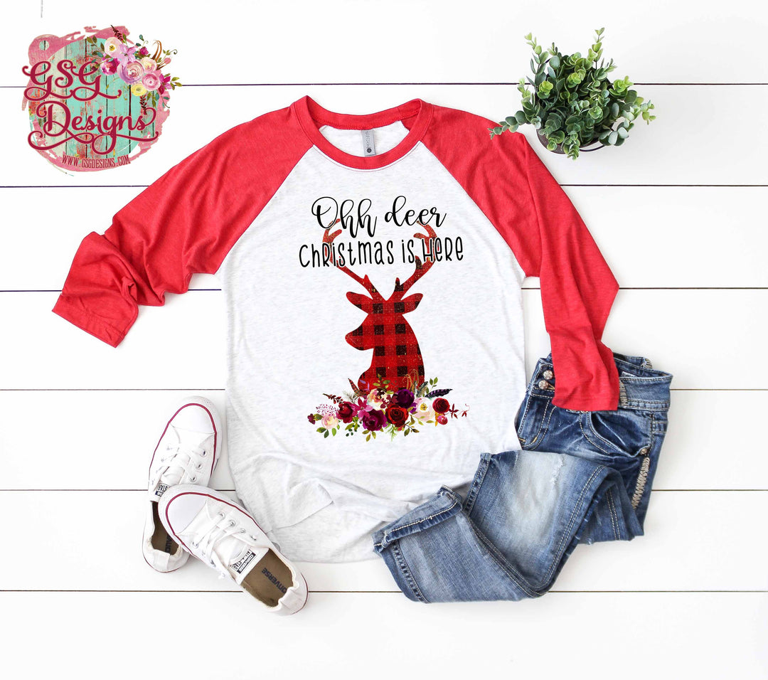 Oh Deer Christmas is Here Digital Design File